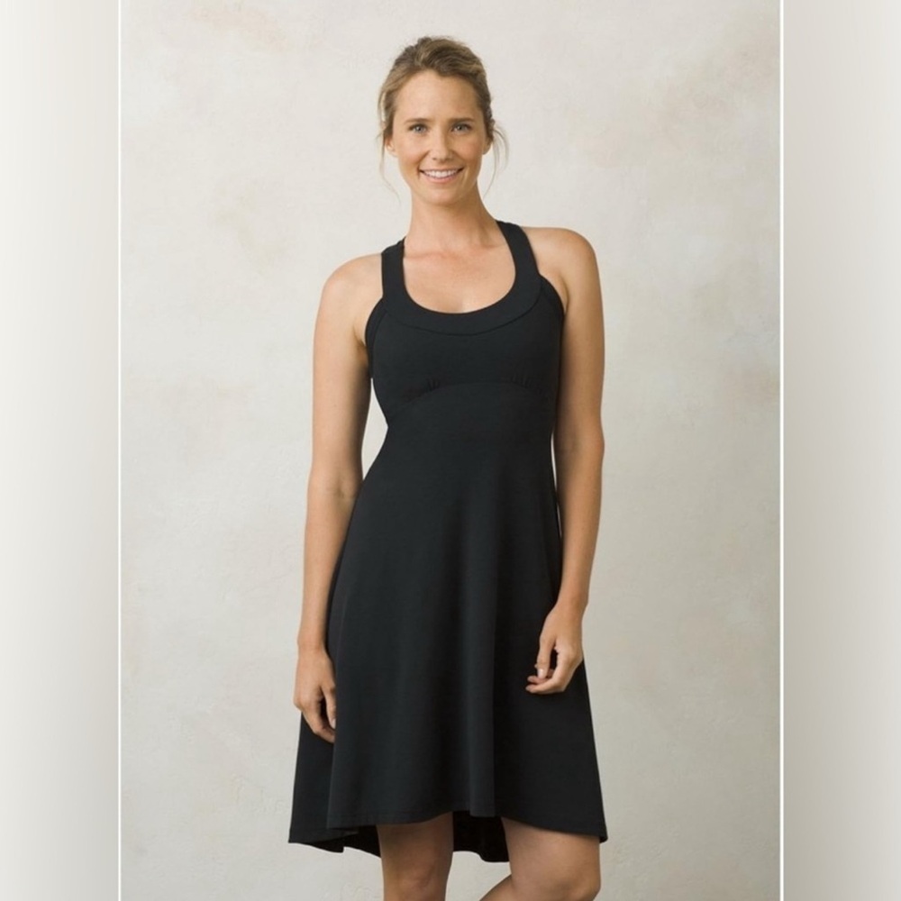 Prana Black High Low Cali Dress